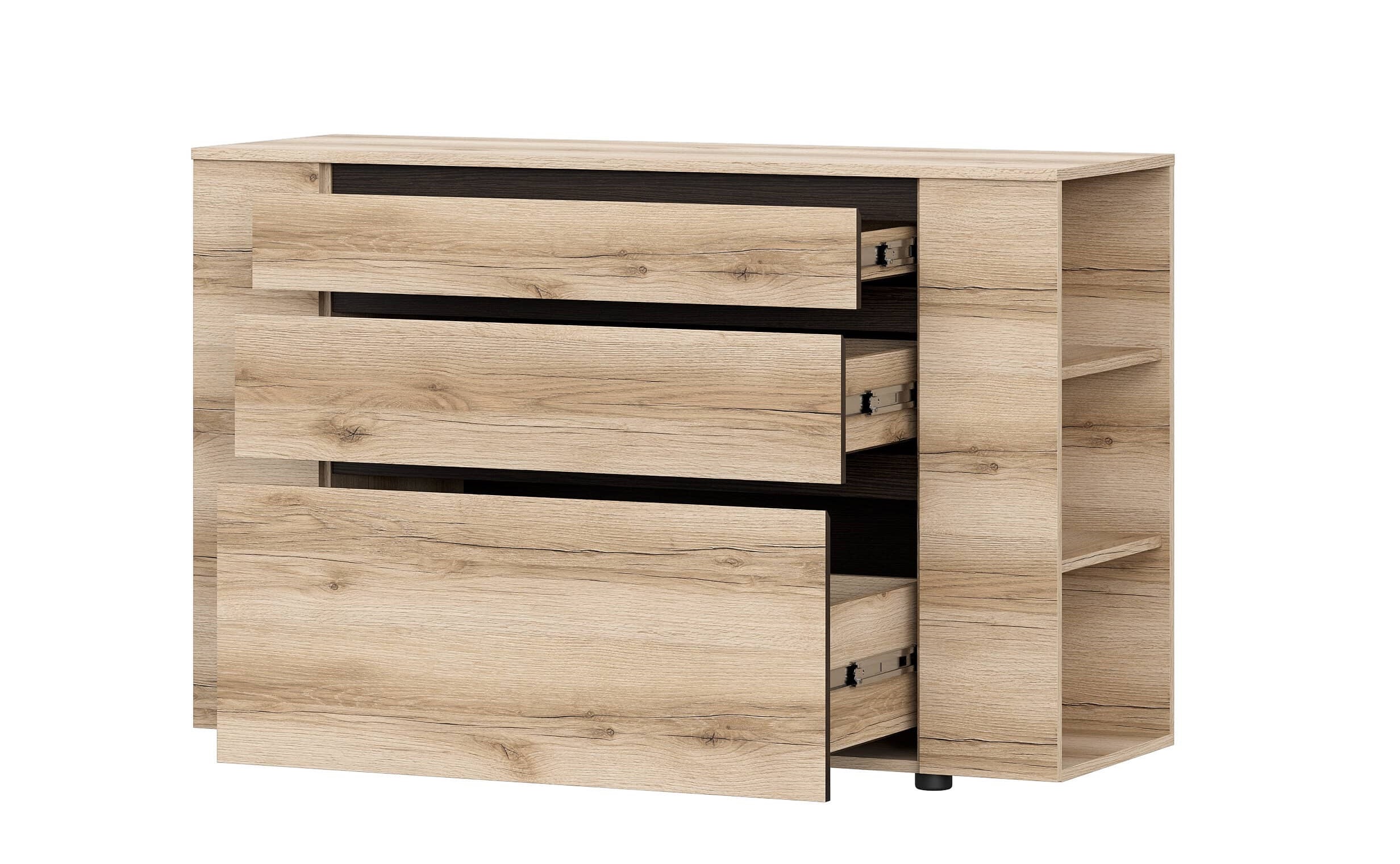 МС "Берген" Комод (Дуб Венге/Дуб Делано) серия 3