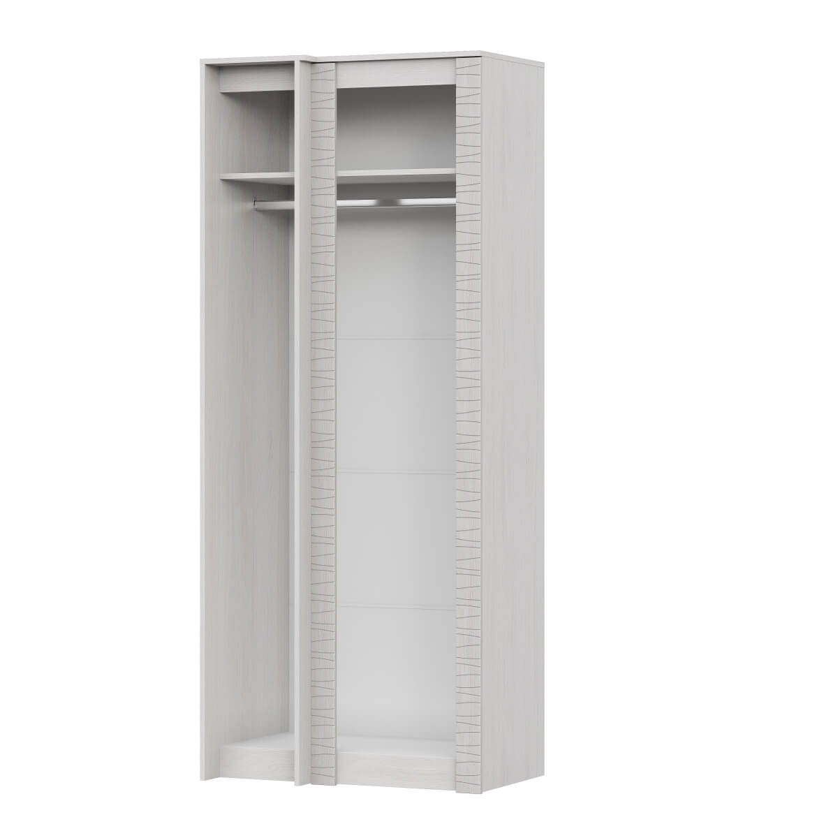 МС "Гамма 20" Шкаф угловой (прямой) Серия №4 Ясень анкор светлый / Сандал светлый