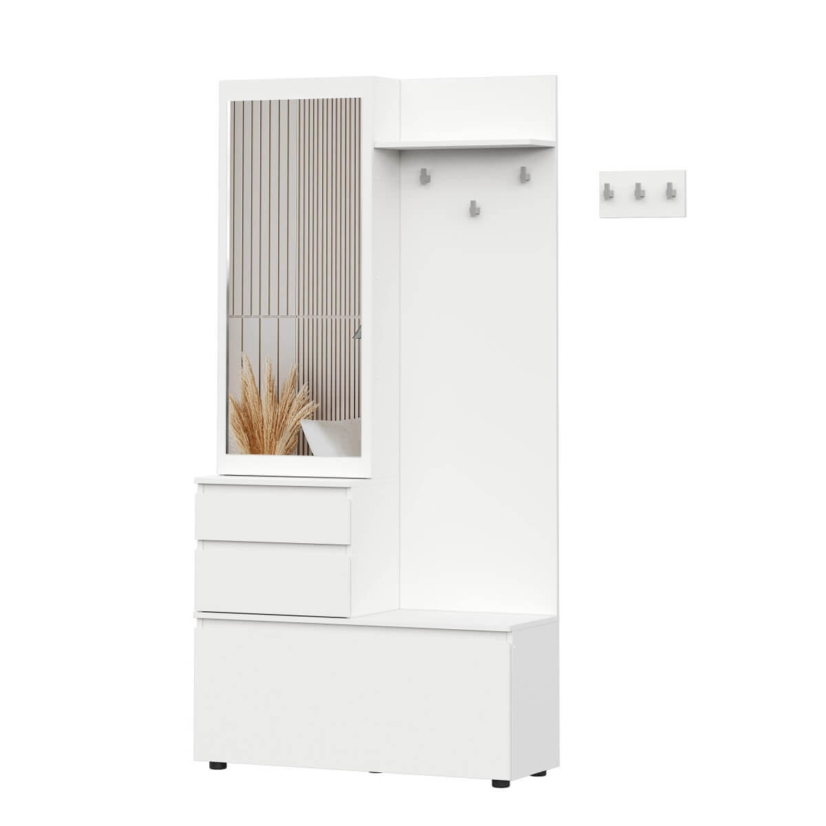 МС "Одри" Вешалка с зеркалом серия 3