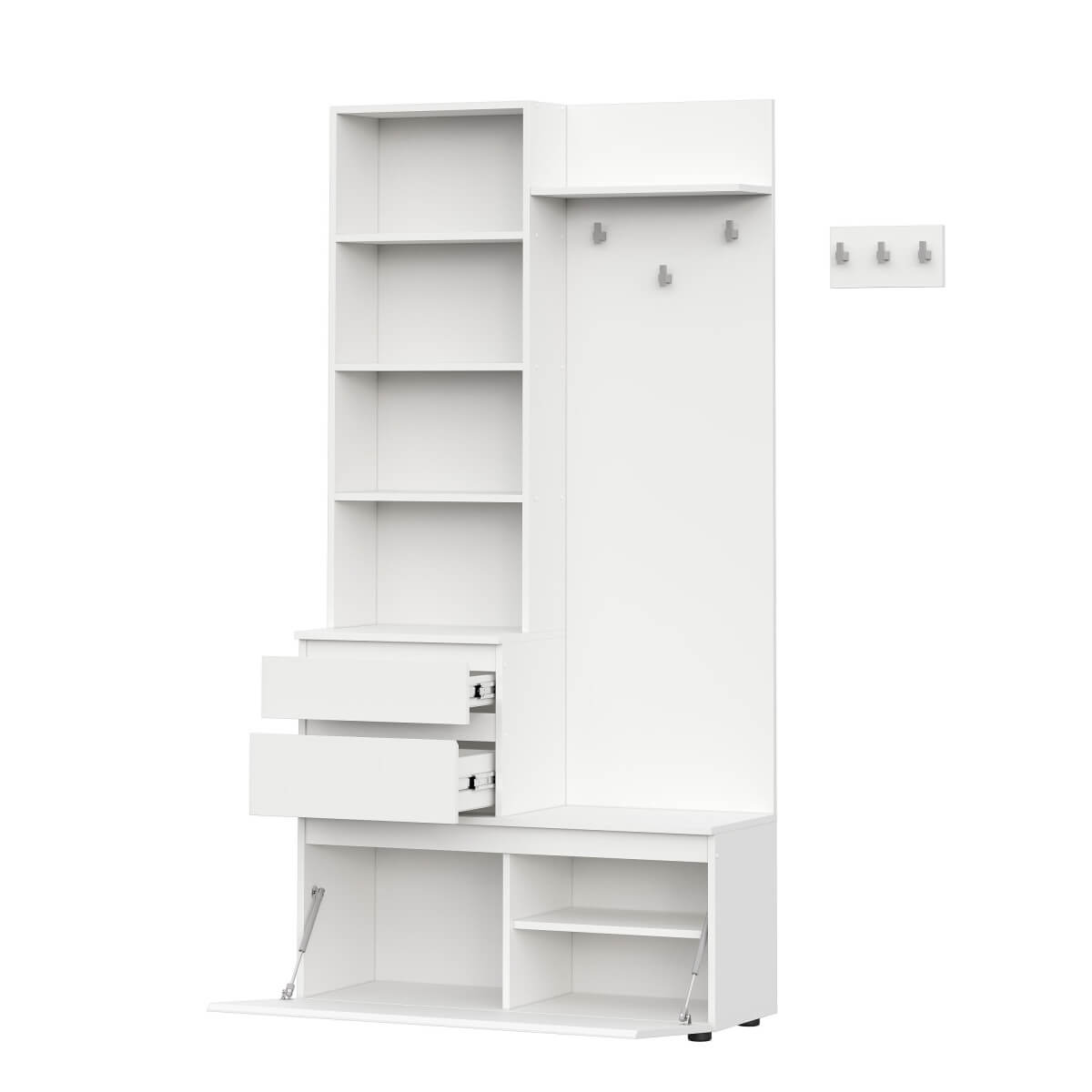 МС "Одри" Вешалка с зеркалом серия 3